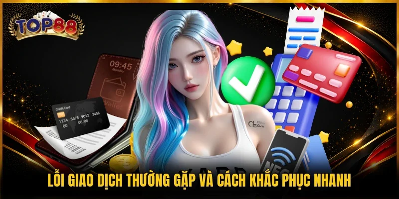 Rút Tiền TOP88 | 4 Bước Nhận Tiền Nhanh, Dễ Thực Hiện 4 Lỗi giao dịch thường gặp và cách khắc phục nhanh